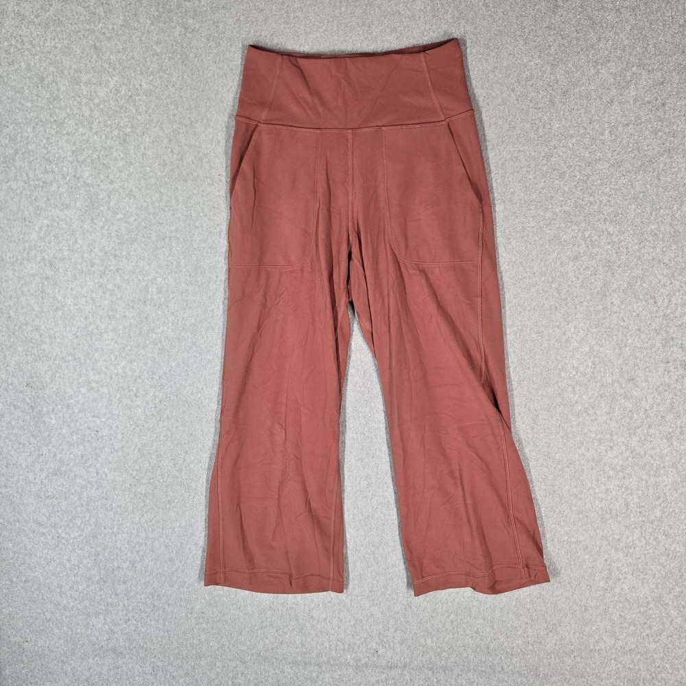 Lululemon Women Activewear Pants 6 Rust Cropped Align Wide Leg